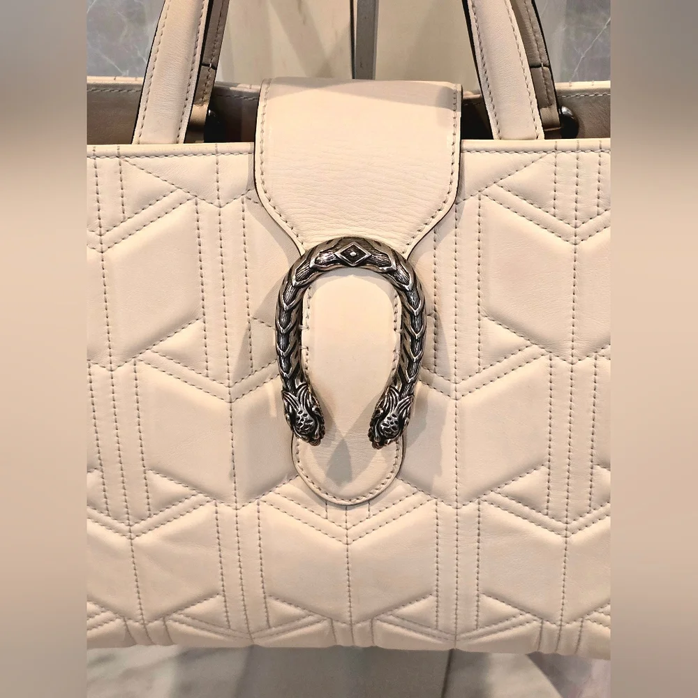 Gucci Dionysus Matelassé Tote Bag (EUC, Web Strap, Pre-authenticated)